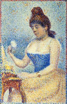 Georges Seurat : Young Woman Powdering Herself II